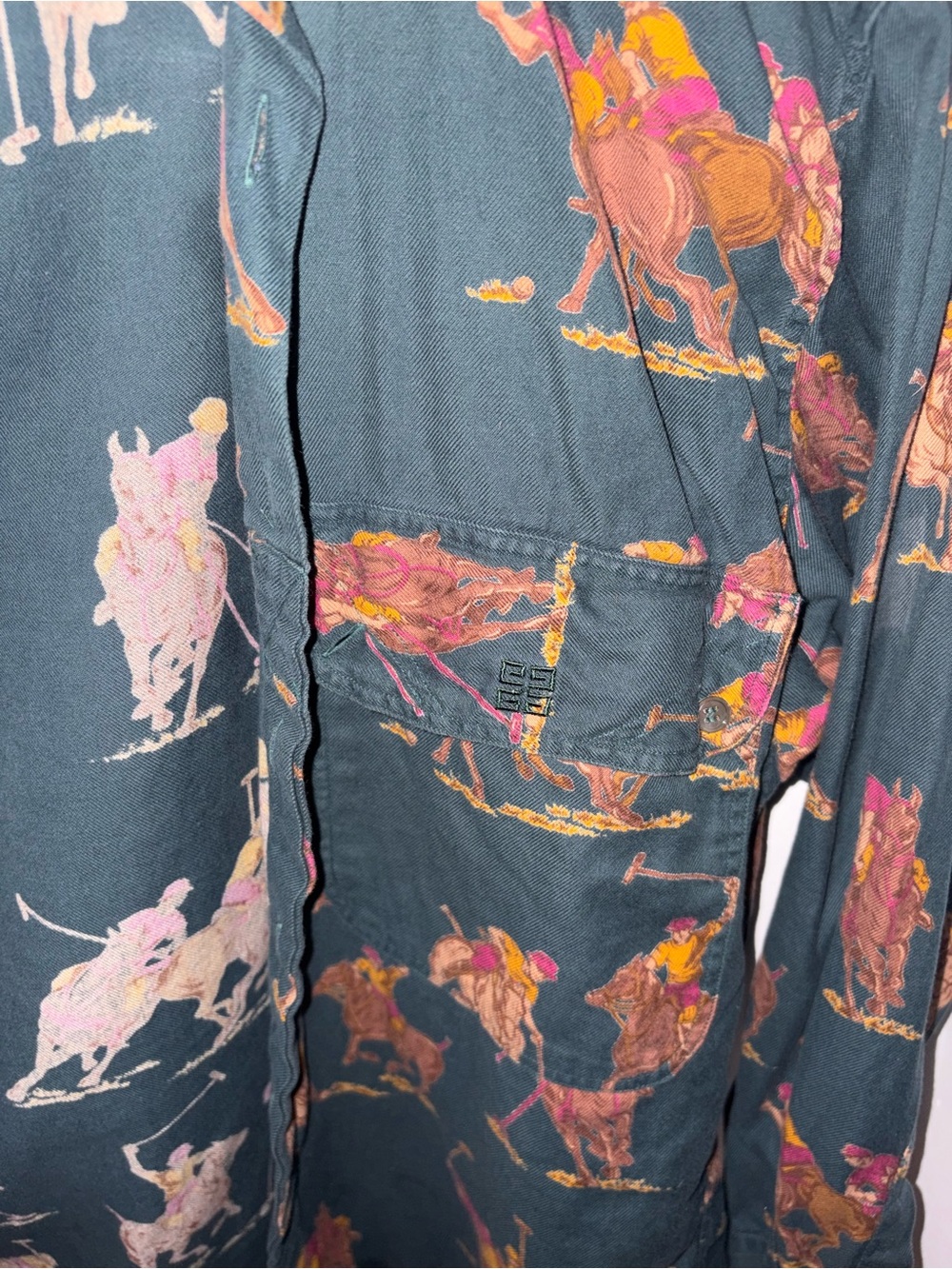 Givenchy Button-Down Shirt with Polo Print